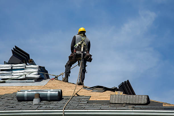 Professional Roof Installation technician working in Lorraine, NY
